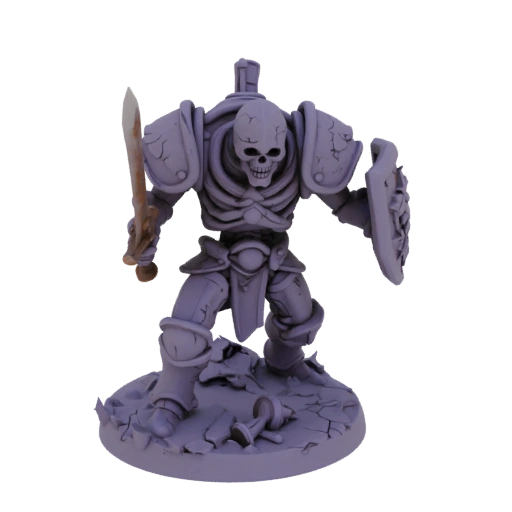 Dunkle Fantasie Skelett Krieger Miniatur STL - Rush