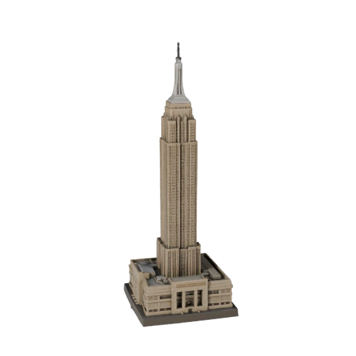 Empire State Building 3D Modell für Blender - Render Asset