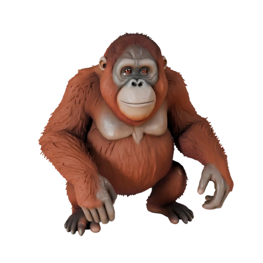 نموذج ثلاثي الأبعاد لـ Orangutan لوحدة Unity - أصل جاهز للعبة، FBX | مجاني