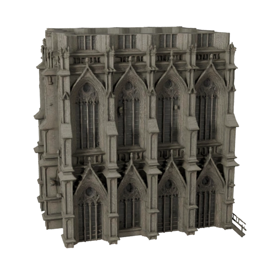 Modelo 3D de Fachada Gótica para Unreal - Asset en Tiempo Real