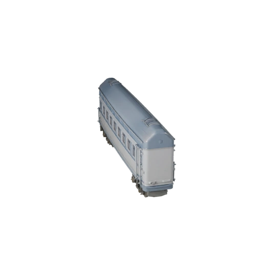 Tren de Pasajeros 3D Model para Unity - Activo de Juego Poligonal Bajo