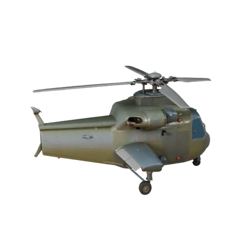 Helicóptero de Ataque Inspirado en Apache de Alto Poligonaje 3D para