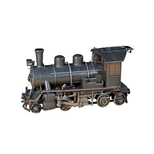 Train à vapeur vintage 3D Model - Haute poly PBR Asset pour