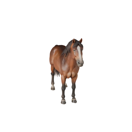 Pferd 3D-Modell für Unity - Spielfertiges Asset, FBX | Lizenzfrei
