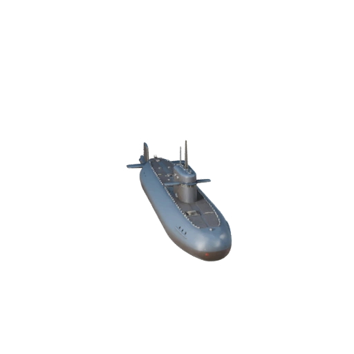 Modelo 3D de Submarino para Unity - Activo de Juego Poligonal Bajo