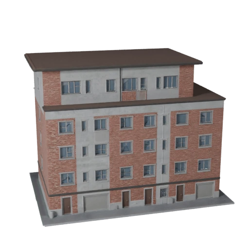 Modelo 3D de Casa Suburbana - Activo Realista de Archviz para Arquitectura