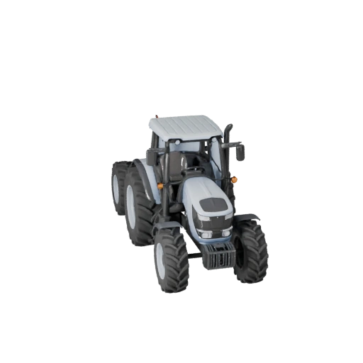Tracteur agricole Modèle 3D pour Unity - Atout de jeu low poly