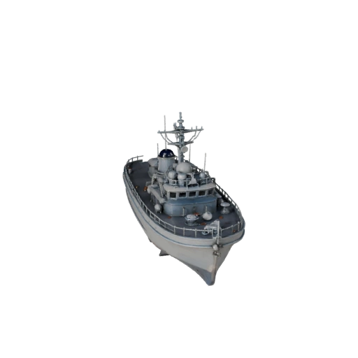 Oldtimer-Patrouillenboot 3D-Modell für Unity - Echtzeit-Asset