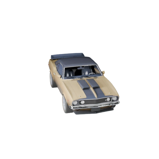 Oldtimer Muscle Car 3D Modell für Einheit - Echtzeit-Asset