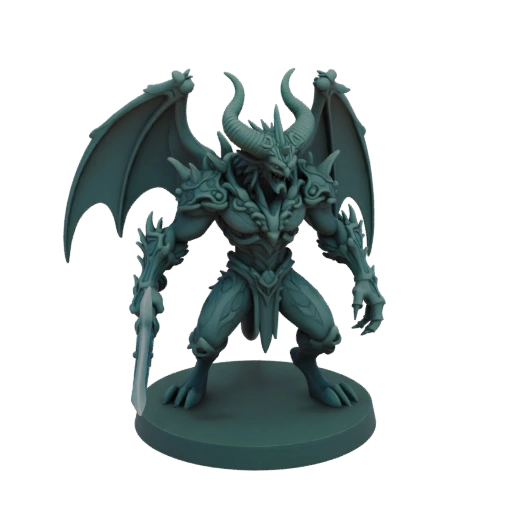 Miniatura Demone Boss Dark Fantasy STL