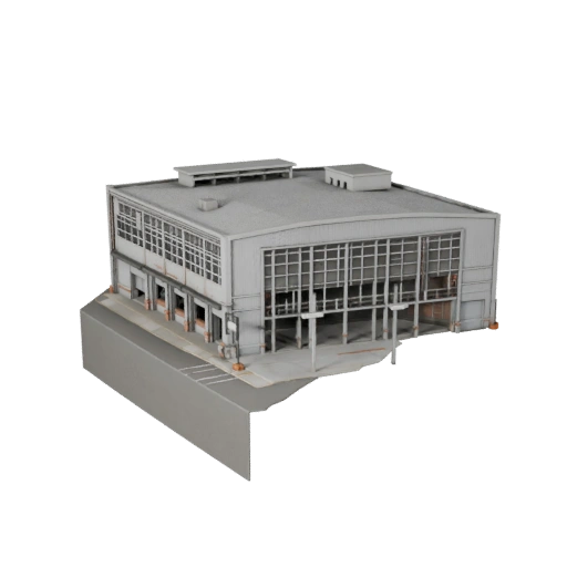 Centre de Distribution Imprimable Modèle 3D STL - Asset à l'Échelle