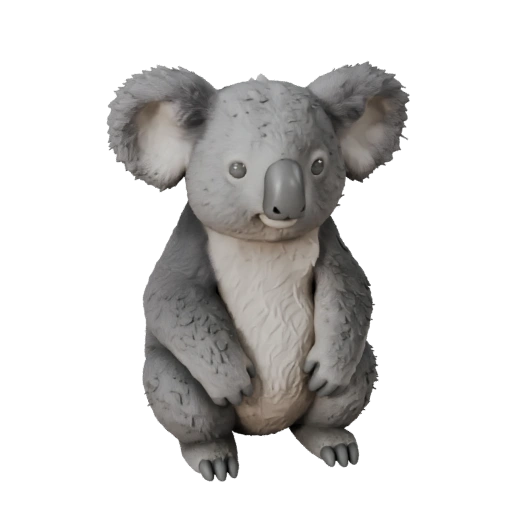 Modelo 3D de Koala de Alto Poligonaje - Activo STL Detallado para Impresión