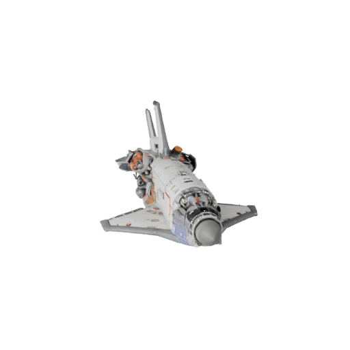 Modelo 3D de Ônibus Espacial Orbital para Blender e Jogos - Realista