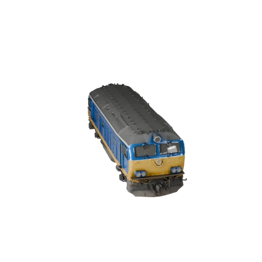 Spielbereite Diesellokomotive 3D-Modell für Echtzeitnutzung