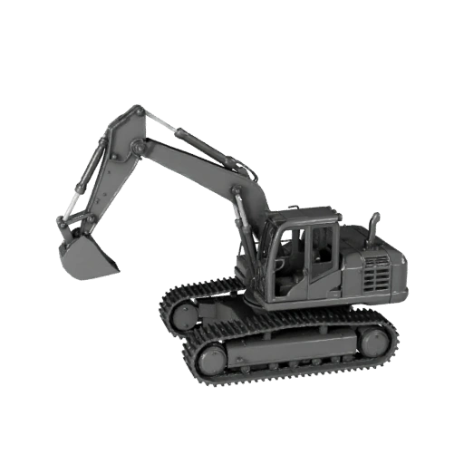 نموذج ثلاثي الأبعاد قابل للطباعة لـ Backhoe Loader لهواة الجمع و