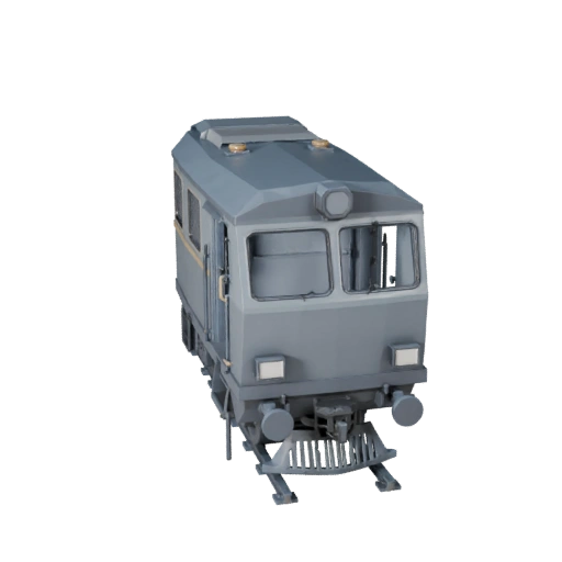 Modello 3D Locomotiva a Vapore Low Poly per Unity & Unreal