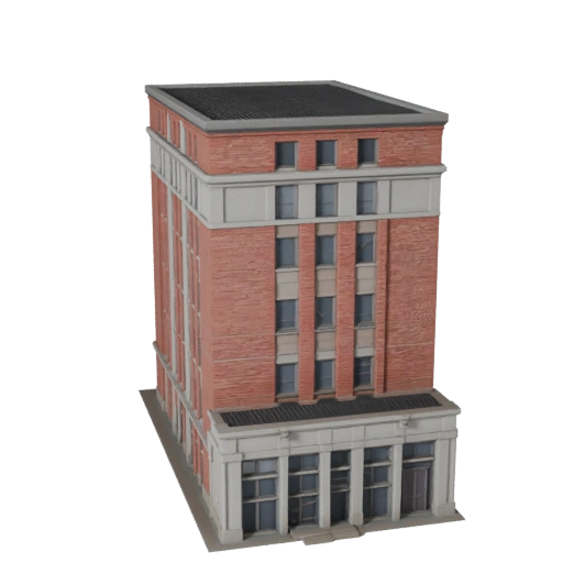 Casa Adosada 3D Model para Unreal - UE Asset en Tiempo Real para Tiempo Real
