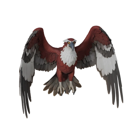 Modèle 3D de Balbuzard pour Unity - Actif prêt pour le jeu, FBX | Libre de droits