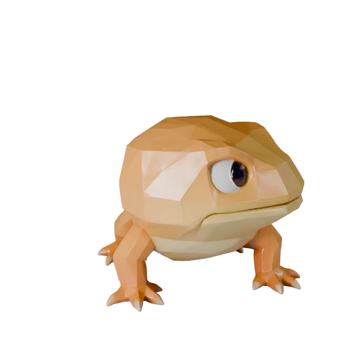 Modèle 3D de Salamandre Low Poly - Asset de Jeu Unity avec FBX | PBR