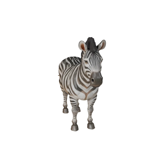 Zebra 3D Modell für Blender - PBR Asset mit Texturen | Lizenzfrei