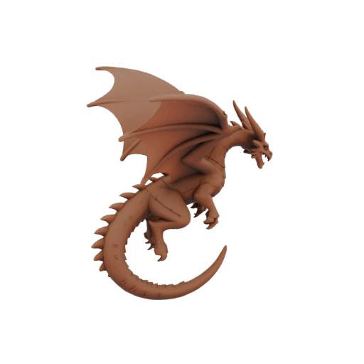 Dragón Antiguo Fantasía Miniatura Jefe STL - Saltando