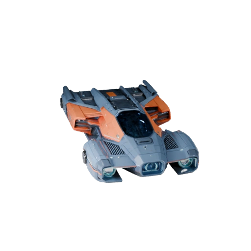 Carro Voador Modelo 3D para Unity - Ativo de Jogo Low Poly