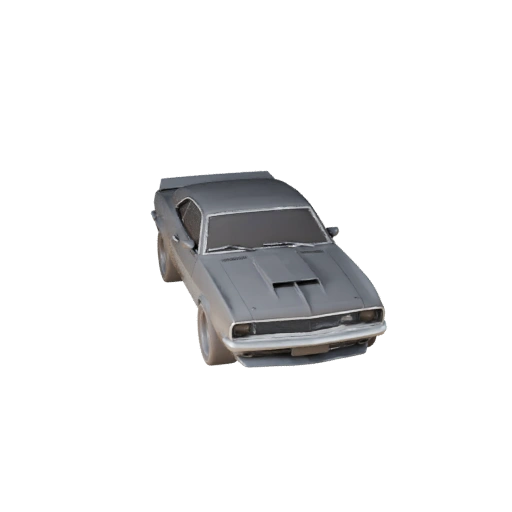 Druckbare Oldtimer Muscle Car STL 3D-Modell - Display