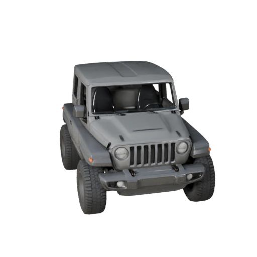 Jeep-inspirierter Geländewagen 3D-Modell für Blender & Spiele