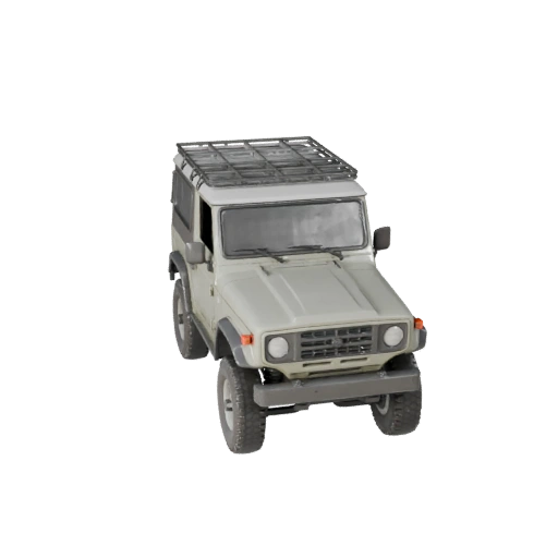 Todoterreno Vintage Todoterreno 3D Model para Blender y Juegos - PBR