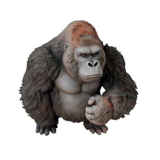 Modelo 3D de Gorila Caricatura - Asset Estilizado para Animación | PBR