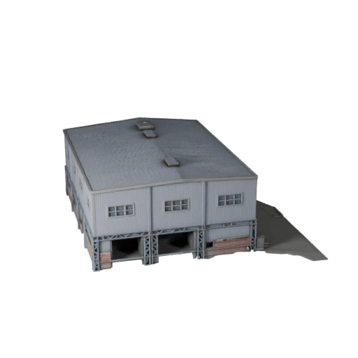 Rechenzentrum Gebäude 3D Modell für Unity - Spiel-Asset