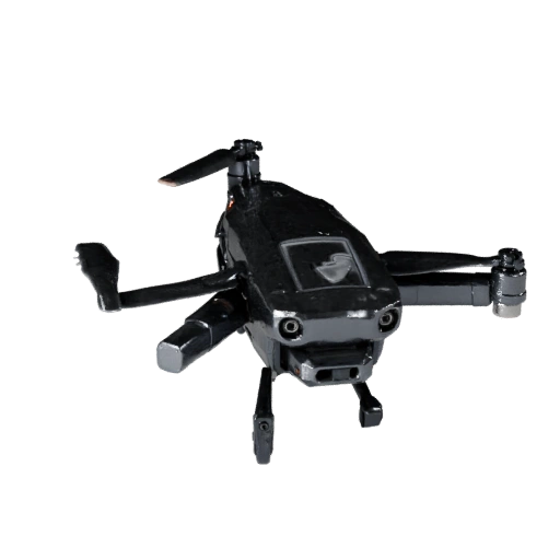 Hohe Poly Drohne Quadrocopter 3D Modell für Studio-Renderings