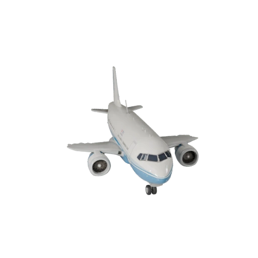 Aéronef de type Boeing inspiré pour Blender et jeux -