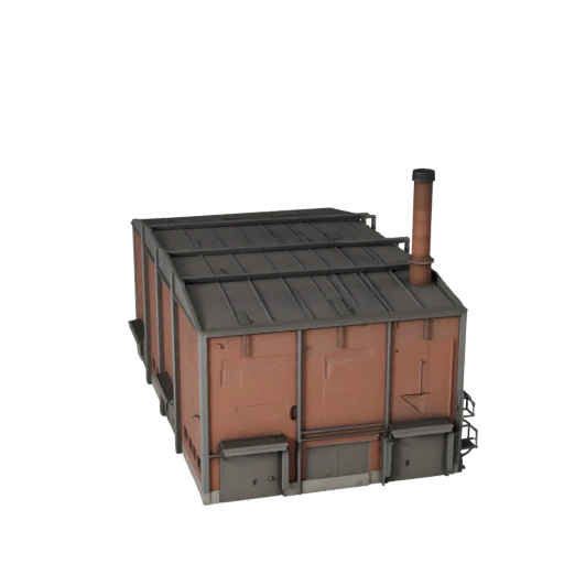 Druckbare Kraftwerk STL 3D-Modell - Druckbare Maßstabs-Asset