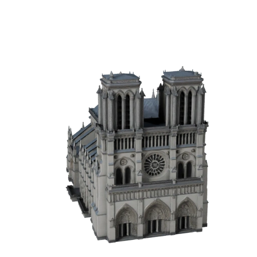 Catedral de Notre Dame de Alto Poligonaje 3D para Archviz
