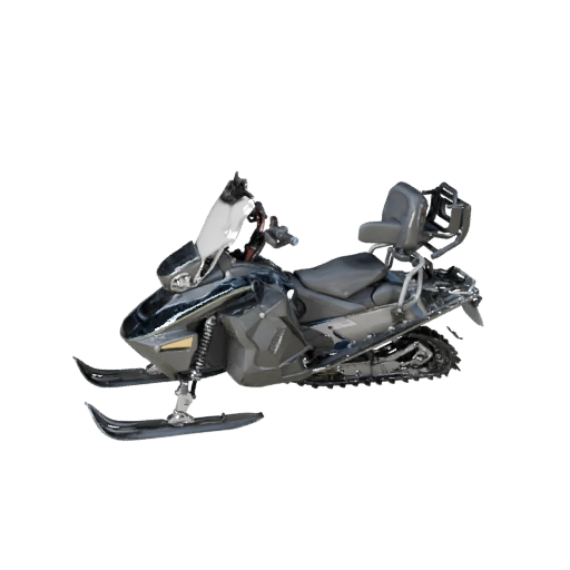 Schneemobil 3D Modell für Unity - Low Poly Game Asset
