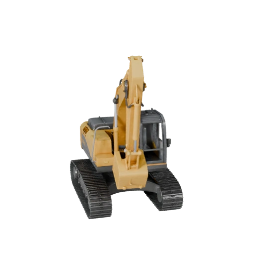 Miniexcavadora Imprimible STL Modelo 3D para Coleccionables y