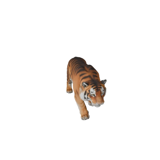 Modelo 3D Tigre de Bengala Baixo Poli - Asset de Jogo Unity com FBX