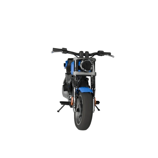 Low Poly Harley-inspirierte Cruiser-Motorrad 3D-Modell für