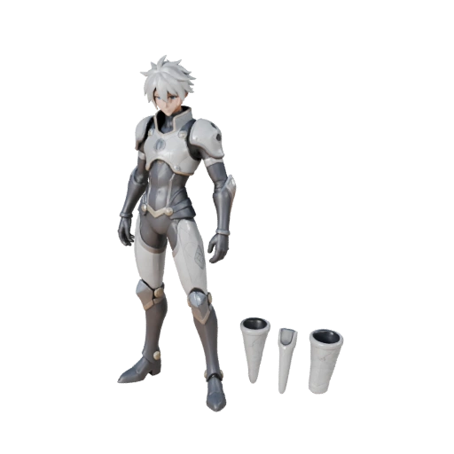 Modelo de Personaje Mago Enemigo de Anime - Articulado