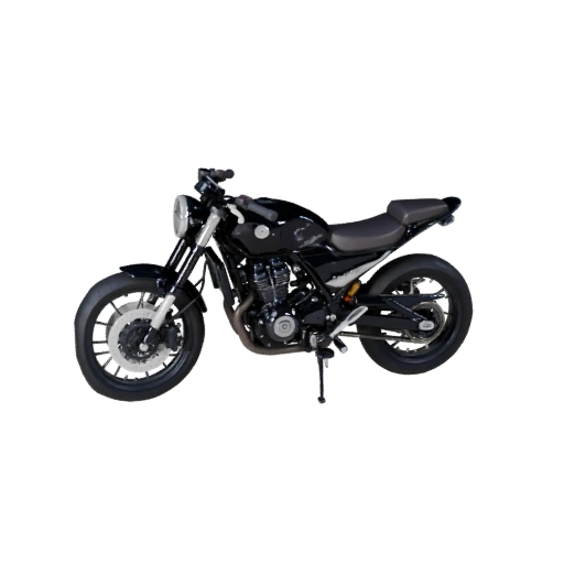 Retro-Motorrad 3D-Modell für Blender - Render Ready PBR