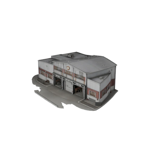Modello 3D Edificio Birrificio High Poly per Archviz per Architettura