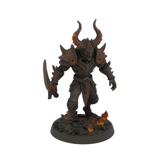 Miniature STL Chevalier Démon Dark Fantasy - Prête au Combat