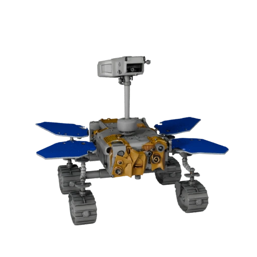 Modèle 3D de Rover Lunaire pour Unity - Asset de Jeu Low Poly