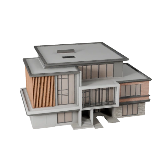 Maison Moderne Haute Poly 3D pour Archviz pour l'Architecture