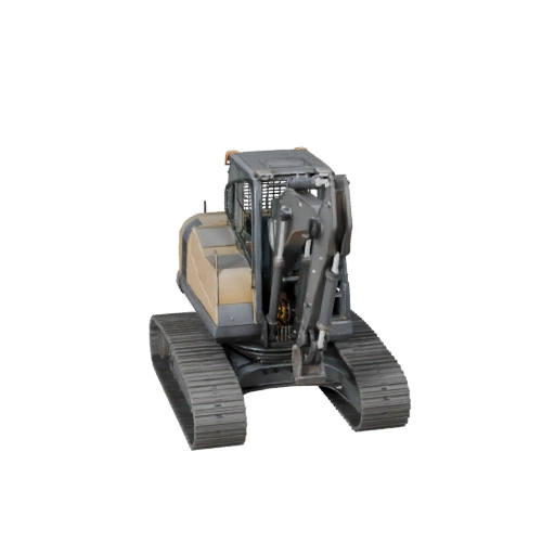 نموذج ثلاثي الأبعاد لـ Backhoe Loader لمحرك Unreal - جاهز للعبة