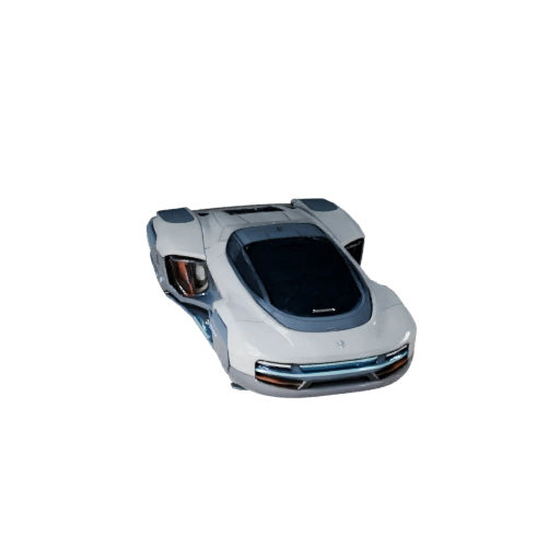 Schwebeauto 3D Modell für Blender & Spiele - PBR Asset