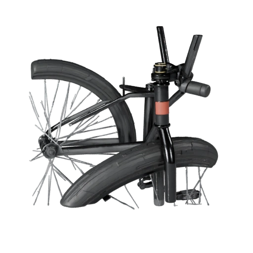 Hohe Poly Bmx Rad 3D Modell für Studio Renderings PBR Asset