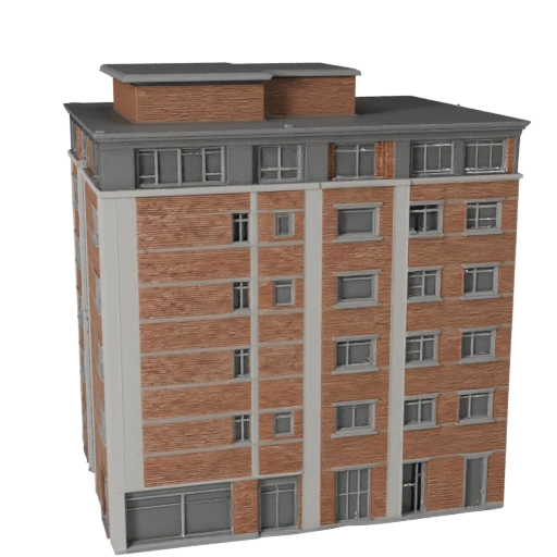 Modelo 3D de Casa Dúplex - Activo Realista de Archviz para Arquitectura
