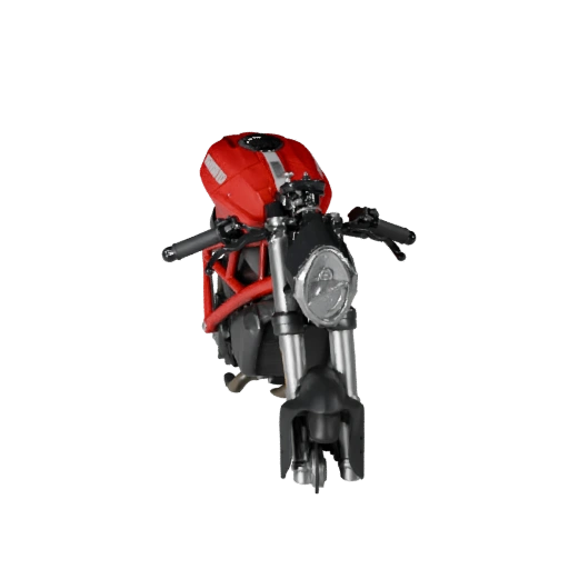 Ducati-inspirierte Sportmotorrad 3D-Modell - Hohe Poly PBR